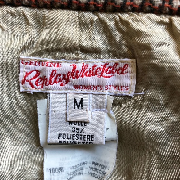 Vintage Italian Polyester Skater Skirt - Size M - Picture 3 of 5